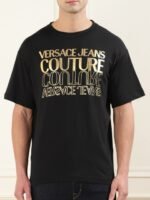 Versace Jeans Couture Typography Printed Cotton T-shirt