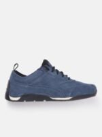 Woodland Men Round-Toe Leather Sneakers