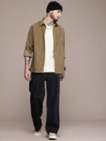 WROGN Corduroy Opaque Casual Shirt